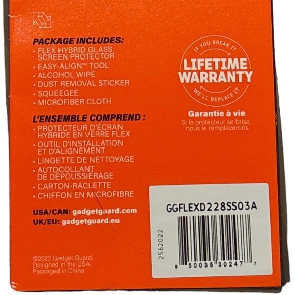 Gadget Guard Flex Antimicrobial Screen Protector for Samsung Galaxy S22 Ultra - Picture 8 of 9